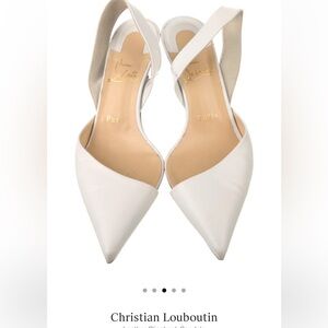 Christian Louboutin Viola 55 Leather Slingback Pumps